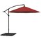 Pure Garden 10-Foot Offset Patio Umbrella with Square Base, Red 50-102-RB - alternate 4